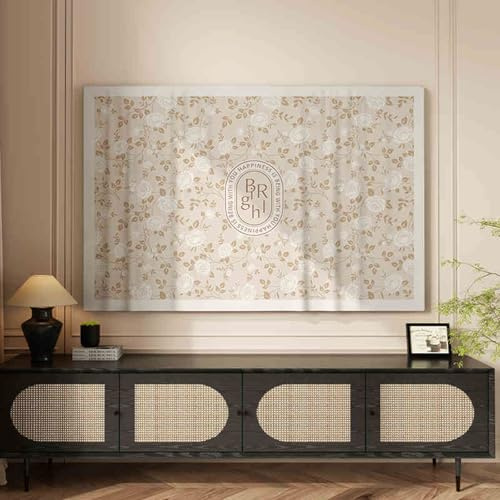 Eleeonora Paysage Housse De Protection TéLéVision,Cache-PoussièRe pour TéLéViseur,Housse pour TéLéViseurs,Respirant,Lavable,Anti-UV,pour TV 19 à 80 Pouce,Mural TV