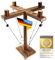 Ringwurf-Spiel Deluxe aus Holz - Das Action Ring-Haken Partyspiel; Ring Toss Hook Battle-Game in der Luxus Ausführung - Spannende Duelle für die nächste Party (Verbesserte Verison 2.0) (4 Spieler)