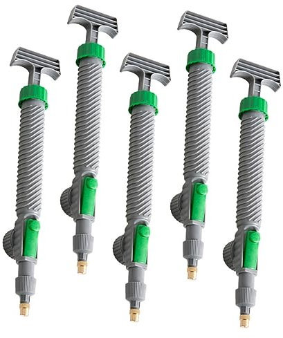 Yardwe 5Stücke Sprühdüsen für Wasserflasche Einstellbare Sprühköpfe für Gartenpflege und Handheld Sprühgerät für Kohlensäurehaltige Getränke und Fruchtsäfte Ergonomisches
