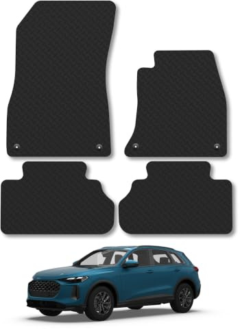 Audi Q5 (2025+) 5mm Rubber Car Mats | Heavy Duty Rubber Tailored Fit Floor Mats Full Coverage Durable Waterproof Accessories Easy Clean Anti Slip Made in the UK