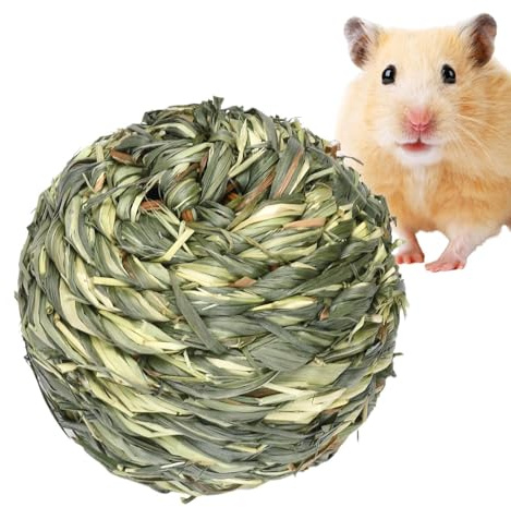 Kauspielzeug in Hasenform – Grasball-Spielzeug | Kauspielzeug in Lapin-Form | Hamstergrasball | Anti-Bit-Leckerli für Kleintiere | Lustiges Spielzeug