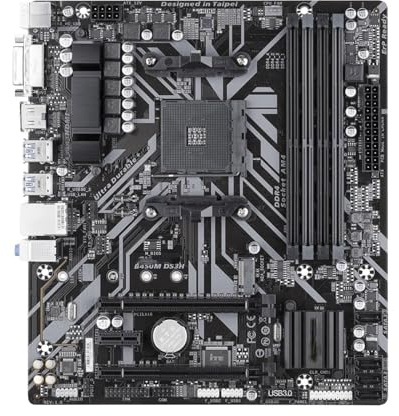Placa Base Fit For Gigabyte GA-B450M DS3H for PC de Escritorio AM4 Ryzen 3/5/7/9 (1.º, 2., 3., Athlon, USB3.1, HDMI, M., B450 Micro-ATX) Placa Madre