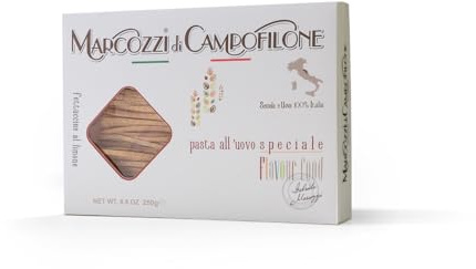 10 x 250 g - Fettuccine al Limone - Pasta all’Uovo Speciale - Prodotto nelle Marche - Pacco da 250 g - Marcozzi di Campoflione