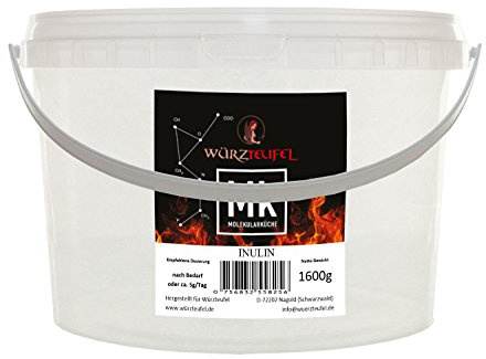 Inulin. Prebiotiskt fibermaterial. Oligofruktos. Toppkvalitet från Tyskland. PE – hink 1600 g. (1,6 kg)