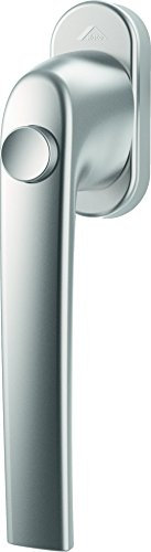 Fenstergriff Roto Samba Druckknopf natursilber mit Schrauben Vierkantstift 7 x 43 mm