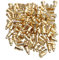 Yibuy 100pcs 2mm Dia 3.5mm Height Gold Plating Current Copper Pogo Pins Probe