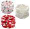DEBAIJIA 3 pcs Unisexe Écharpe Cache-cou Bébé Enfant 0-8 Ans, Coton Doux Chaud pour Printemps Automne Hiver, Multifonction: Foulard,Bandeau,Taille Unique,Dessin Animé - D