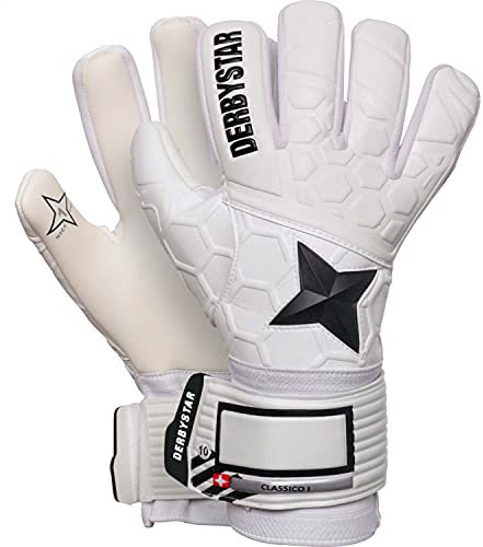 Derbystar Classico I Handschuhe Unisex, Weiss schwarz, 9