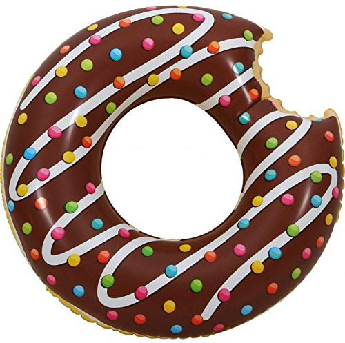 Giant Chocolate Pool Float inflatable Rubber Ring Lilo Toys Doughnut Donut Large Xl Adult Swim Ring Large Water Raft Floating