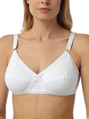 Marlon Women's BR593 Bra, White, 32A