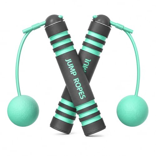 eBoutik - Ropeless Skipping Balls for Fitness Workout - Adjustable Tangle-free Weighted Jump handles