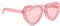 PRETYZOOM Herzform Sonnenbrille Kunststoff Partybrille Rosa Herz Brille Mode Neuheit Unisex Karneval Maskerade Musikfestival Kostüm Hawaii Party Foto Requisiten