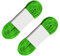 IMIKEYA 1 Pair Professional Ice Hockey Skate Laces 96Inch Waxed Shoelaces for Roller Skates Anti- Freezing Shoe Laces for Boots and Regular Shoes(Green）