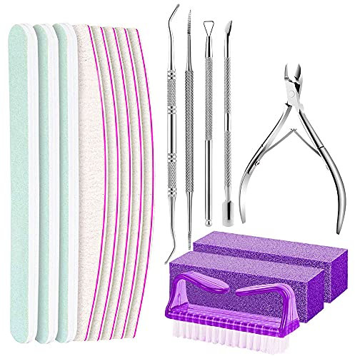 Nagelfeile - Profi Nagelfeilen Set - 16 Stücke Professionelle Maniküre und Pediküre Set - Nagel Buffer Block - Maniküre-Kit zum Entfernen und Schneiden der Nagelhaut für Zuhause und Nagelstudio