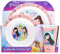 Disney Princess Kids Tableware Set – 3 Piece Reusable PP Plate, Bowl & Cup Set for Children – Cinderella Mulan Belle Tumbler & Dinnerware Set for Mealtimes – for 24 Months & Up