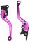 Kupplung Bremshebel 2 stücke Hohe Qualität Legierung Motorradbremsgriff Bunte CNC Motorradkupplung Bremshebelgriff Fit for Motorabänderung Brems Kupplungshebel (Color : Purple)