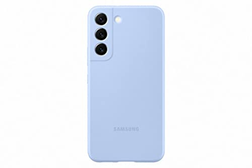 Samsung Cover in Silicone morbida per Galaxy S22 5G, Azzurro artico