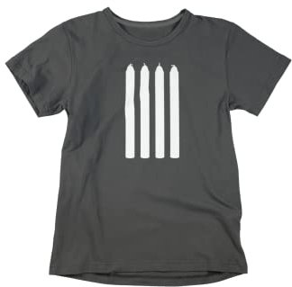 IIE, Four Candles, The Two Ronnies Sketch Fork Handles, Men's T-Shirt, Charcoal, XL