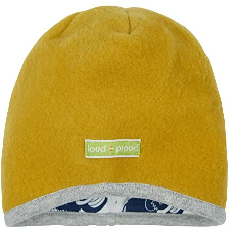 loud + proud Unisex Kinder Wollfleece, GOTS Zertifiziert M TZE, Curry, 39-41 EU
