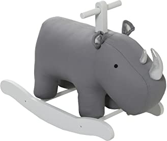 VERTBAUDETBaby Schaukel-Nashorn Holz FSC®grau