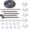 5050 RGB 10mm 5Pin LED Strip Connector Kit-Includes 16.4ft / 5M Extension Wire Solderless Jumpers 90 Grad Connector, Perfektes Set für 5050 2835 Rope Strip DIY (5p-10)