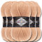 Alize 5 x 100g Superlana Midi Türkische Premium Wolle Baumwolle und Acryl Uni Handstrickgarne | Yarn | Garn | Strickgarn Einfarbig Baby zum Häkeln Stricken Kleidung Schals (Cream Caramel | 502)