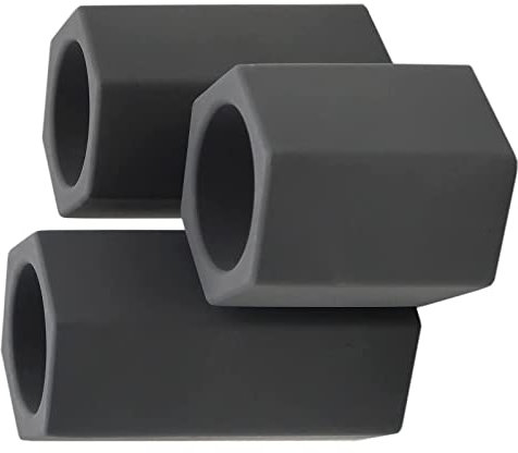 3er Set Teelichthalter in Beton Kerzenhalter Optik Stein Kerzenständer für Teelichter Tischdeko