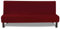 FIGOOO Sofabezug ohne Armlehnen 3 Sitzer Elastisch Sofa Überzug Armloser Waschbar Sofaüberwurf Sofahusse Schonbezug für Clic Clac Couchbezug ohne Armlehne,Burgundisch