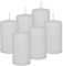 DecoLite: 6x Stumpenkerzen 100/60 mm Safe Candle - Selbstverlöschend - Brenndauer ca. 36 Stunden - 100% made in Germany von Wenzel Kerzen Wachskerzen - RAL Zertifiziert (weiss)