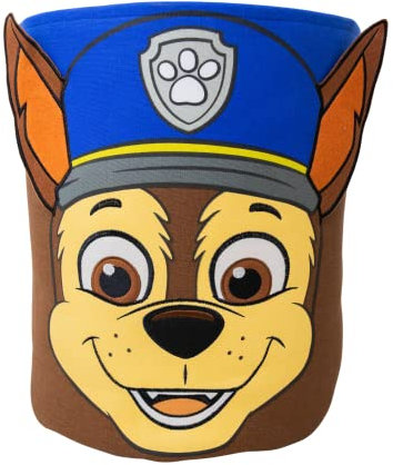 Character World Paw Patrol offizieller Aufbewahrungsbehälter | Chase Head Design, Toy Box Wäschekorb | Organizer für Kinderzimmer, Kinderspielzimmer