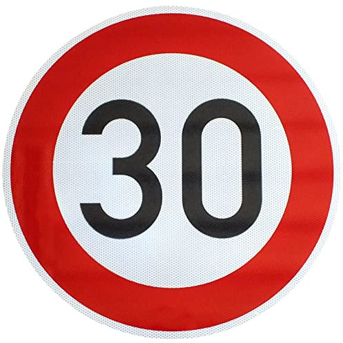 Original Verkehrsschild RA2 Nr. 274-30 Zulässige Höchstgeschwindigkeit 30 km/h RSA-21 RAL Straßenschild Baustellenschild Verkehrszeichen Verkehrsschilder Straßenschilder Schild Geburtstagsschild