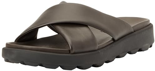 Geox Homme U Spherica Ec6 B Sandales Claquettes, Marron foncé, 42 EU
