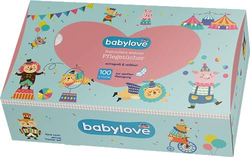 Babylove Feuchttücher und co (5x 150 Tücher, Babypflegetücher Trocken)