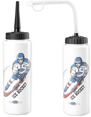 Rehmanniae 1/2 STÜCK Trinkflasche 1000 ml - Hockey-Wasserflasche | Fußball-Spritzflasche für Jungen, Sportausrüstung mit verlängerter Spitze zum Wandern, Fitness, Radfahren für alle, die Sport lieben