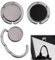 QEEROYO 2Pcs Folding Handbag Hooks for Tables - Portable Purse Hangers and Bag Holders - Black