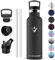 Vikaster Botella para beber de acero inoxidable, 0.5l Botella agua térmica, Mantener 12H Caliente/24 Frío, Termo Sin BPA, para Deporte, Viaje, Escuela, Exterior, Oficina, Hogar.
