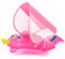 Flotador de natación para bebé, flotador inflable para piscina con asiento de toldo para bebés de 6 a 36 meses, flotador inflable para piscina para bebés de 1 a 3 años (unicornio rosa rosa)