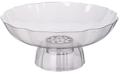 Cesta De Frutero Para Mostrador De Cocina, Cuenco De Plástico Transparente, Cuencos Decorativos Grandes Para Exhibición, Bandeja De Almacenamiento Para Tocador(Claro)