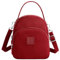 FAVORTALK Nylin Leichte Umhängetasche Damen Schultertasche - Weinrot Klein Messenger Tashen Einfarbige Handtasche mit verstellbarer Schultergurt - B02403