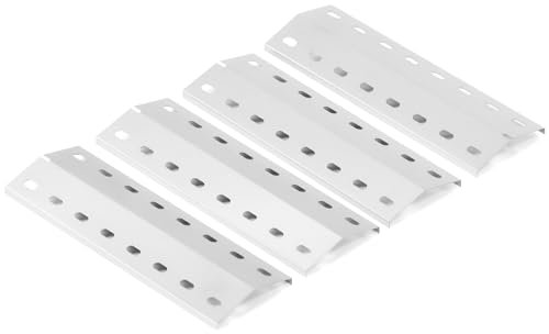 Edelstahl Brennerabdeckung für Enders Chicago 3, Enders Boston Pro 3K, 36,5 x 12cm Universal Ersatzteile Flammenverteiler für Enders Boston 6 Kr Turbo, Tepro 3561, Barbecook Brahma 4.0, 4 Stück