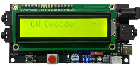 DC 5-12V 500mA Radio Morse Code Decoder Morse Code Reader Morse Code Translator Ham Radio mit Digital LCD
