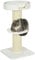 PawHut Árbol Rascador para Gatos Altura 91 cm Árbol para Gatos Torre para Gatos de 3 Niveles con Nido Plataforma y Poste de Sisal 45x45x91 cm Crema