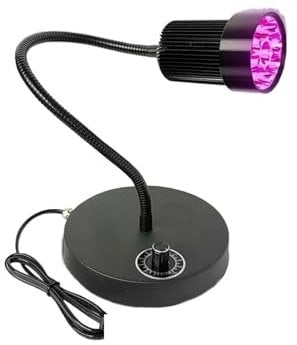 KOULEER UV-Ultraviolett-Härtungslampe, 405nm UV-Lampe UV-LED-Härtungslicht 365nm 395nm Einstellbarer Epoxidkleber Grünölharz Bildschirm Leiterplattenlötreparatur(405nm)