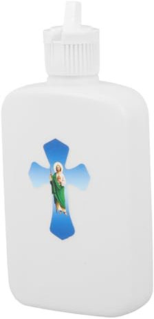 MAGICLULU Kunststoff Kreuzbehälter Weihwasserflasche für Religiöse Zeremonien Elegant und Leicht Tragbar zur Taufe und Spirituellen Segnungen mit Vielseitiger Anwendung