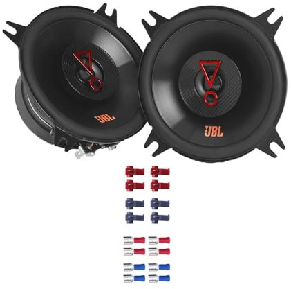 JBL Auto Lautsprecher Boxen Stage3 427F 180 Watt 10 cm 2 Wege Koax passend für Audi 80 B3 1986-1995 Armaturenbrett vorne