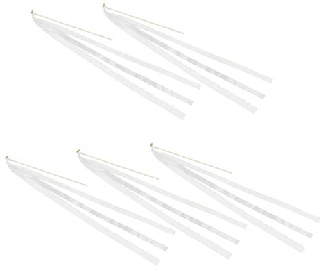 HOLIDYOYO 5stücke Teiliges Glöckchen Und Bänder Zauberstäbe Dekorative Handheld Fairy Sticks Für Hochzeiten Partys Geburtstagsfeiern Und