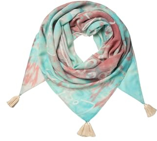 SOCCX Damen Tuch mit Tropical Colour Batik Print Multi Color, None