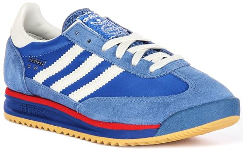 adidas Sl 72 Rs J Undefined's Nylon Suede Overly Eva Midsole Trainers, Blue White, 6 Big Kid