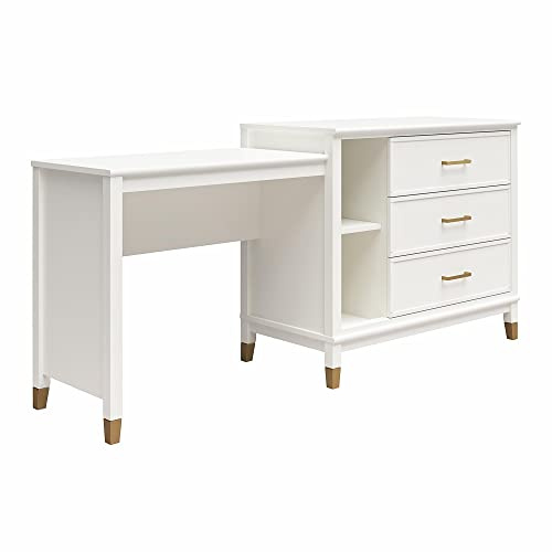 Westerleigh 3in1 Media Dresser White, 50x184x85cm (DxWxH)