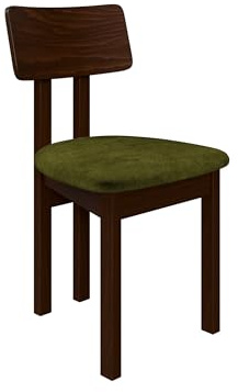 Mirjan24 Esszimmerstuhl Kizeko II, Polsterstuhl, Rahmen aus Buchenholz Gepolsterte Sitzfläche aus Stoff Stuhl für Arbeitszimmer Esszimmer Küchenstuhl (Nuss/Zetta 297)